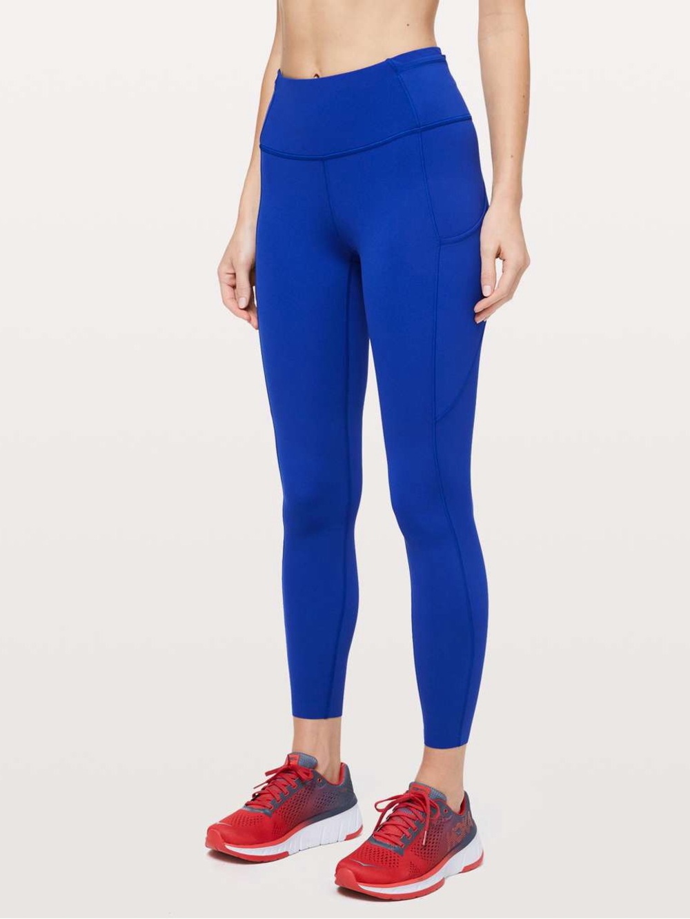 Lululemon Fast & Free 7/8 Tight II *Non-Reflective Nulux 25" - Size 4 - Blue
